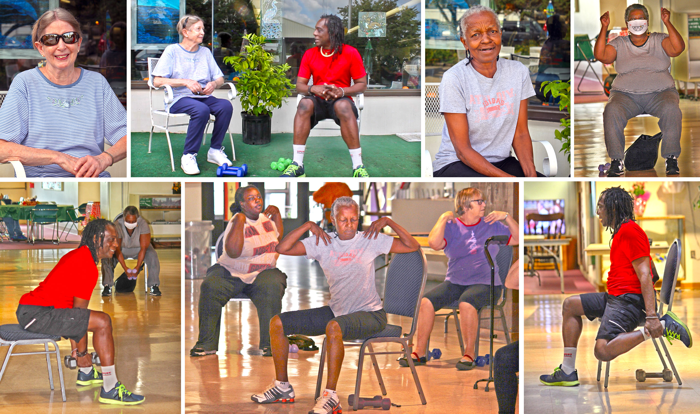 The Office Potato Workout Collage