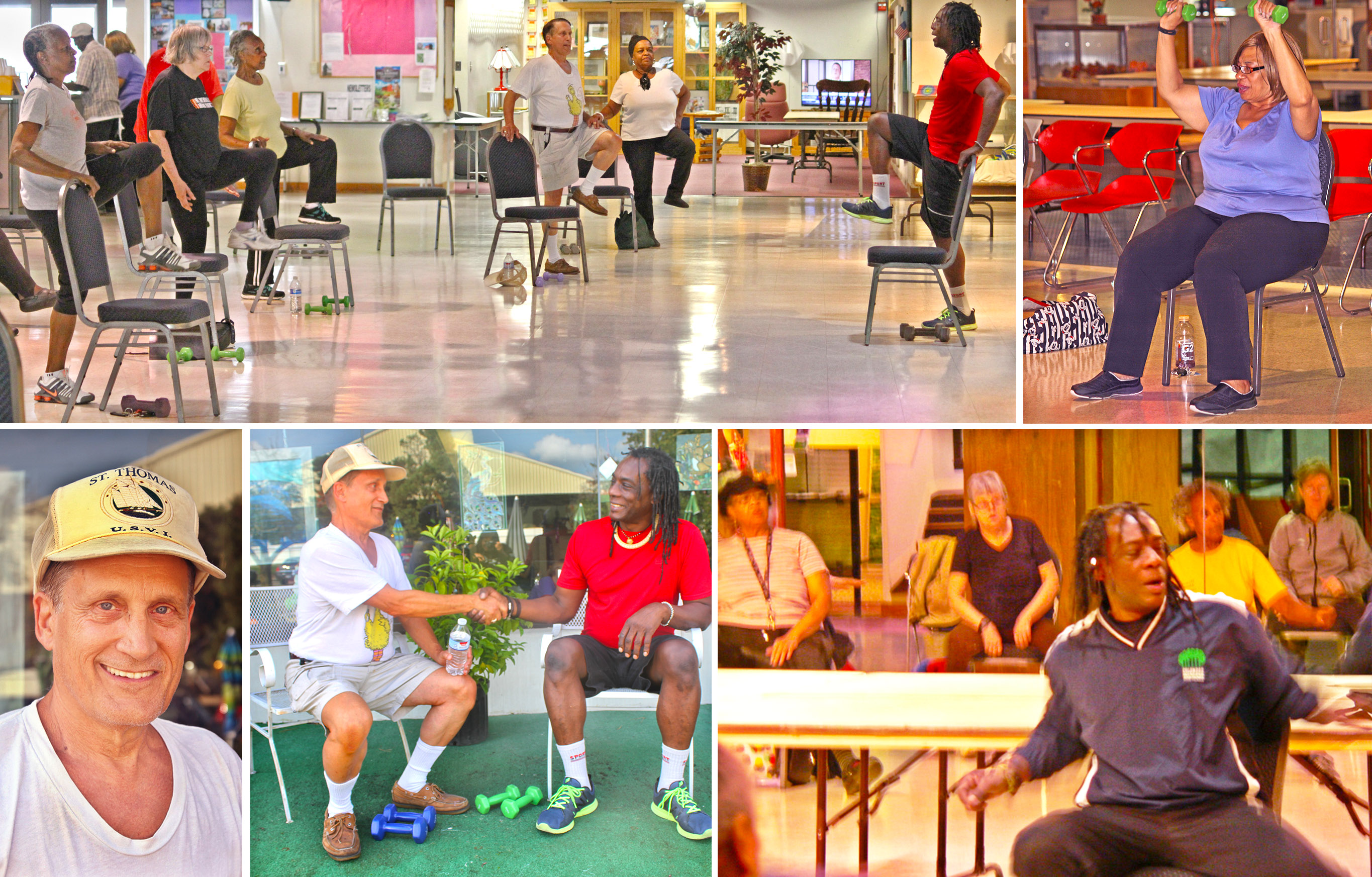 The Office Potato Workout Collage